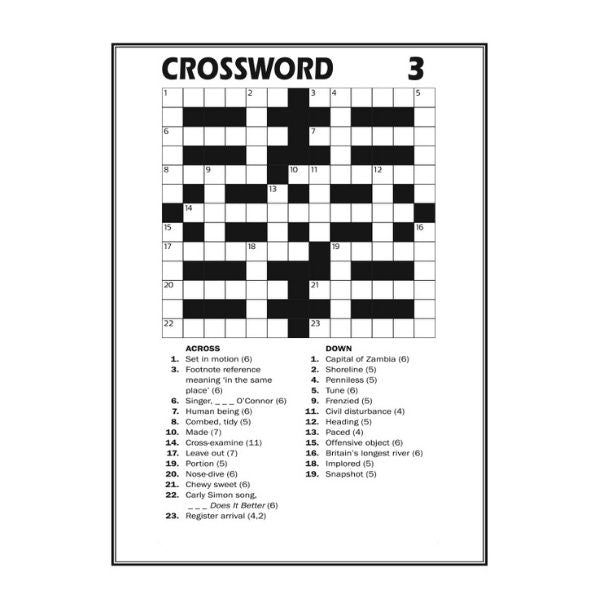 Crossword Puzzle Book 1 - Anilas UK