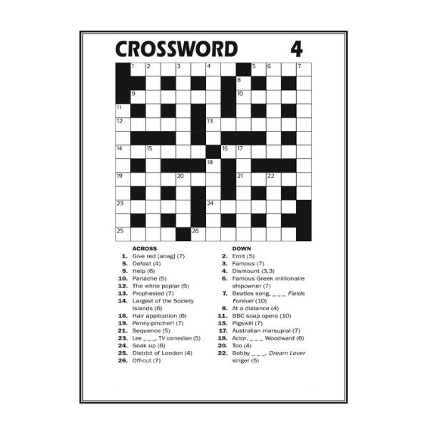 Crossword Puzzle Book 1 - Anilas UK