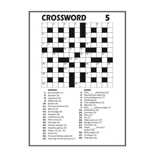 Crossword Puzzle Book 1 - Anilas UK