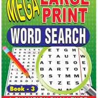 Mega Large Print Wordsearch Puzzle Book 5