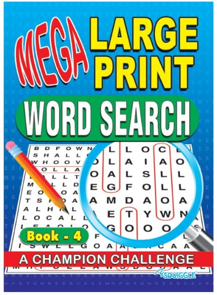 Mega Large Print Wordsearch Puzzle Book 5 - Anilas UK