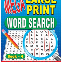 Mega Large Print Wordsearch Puzzle Book 5