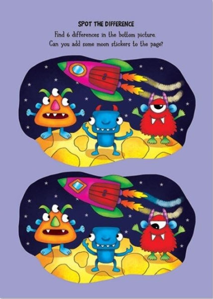 Monster & Alien Colouring & Sticker Activity - Anilas UK