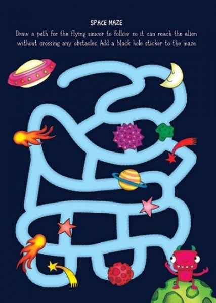Monster & Alien Colouring & Sticker Activity - Anilas UK