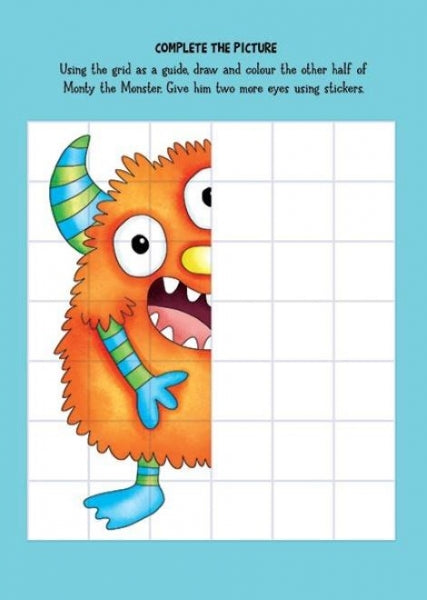 Monster & Alien Colouring & Sticker Activity - Anilas UK