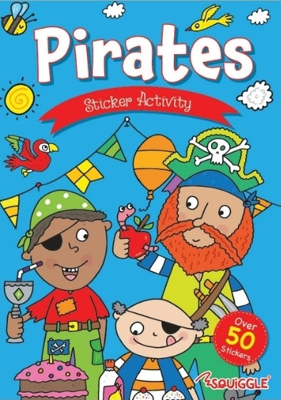 Pirate Colouring & Sticker Activity - Anilas UK