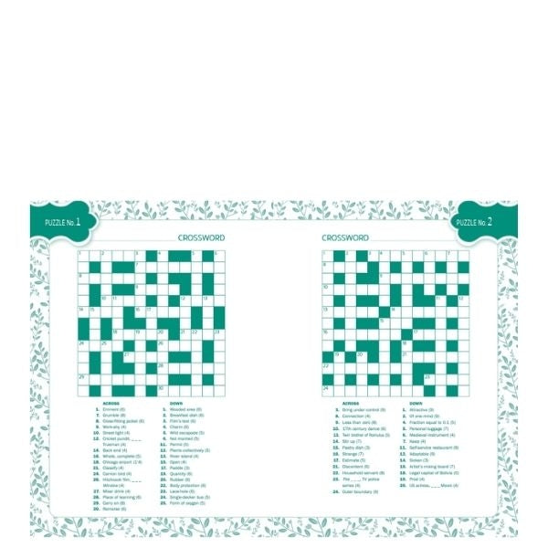 Floral Cross Word Book 2 - Anilas UK