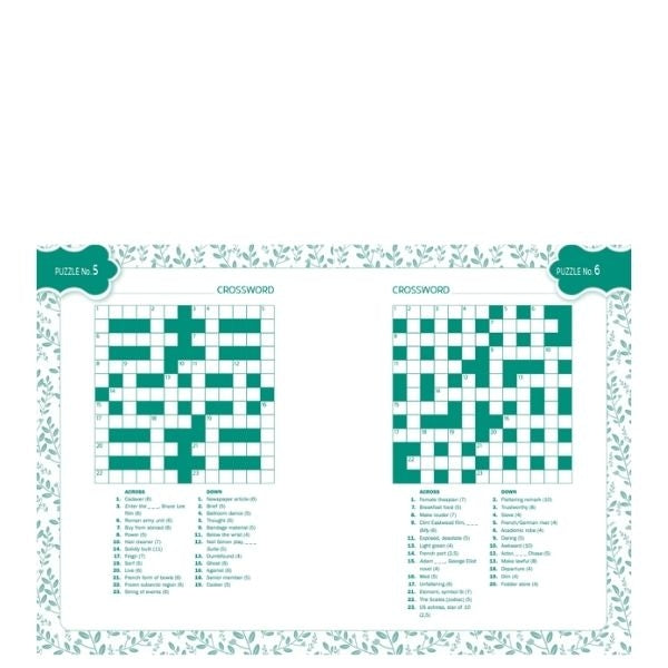 Floral Cross Word Book - Anilas UK