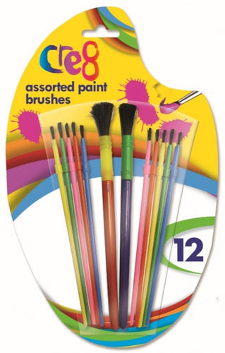 Assorted Paint Brushes (Pack of 12) - Anilas UK