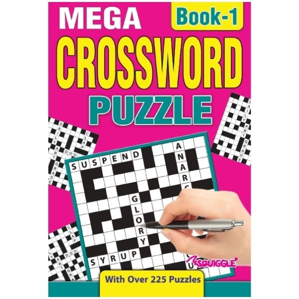 Mega Crossword A5 Puzzles Book - Anilas UK