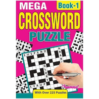 
              Mega Crossword A5 Puzzles Book
            