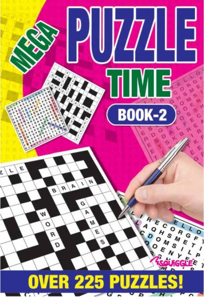 Mega Puzzle Time A5 Puzzles Book - Anilas UK