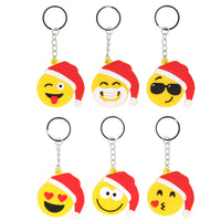 Christmas Yellow Smile Face Keychains