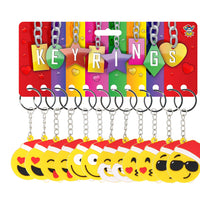 Christmas Yellow Smile Face Keychains