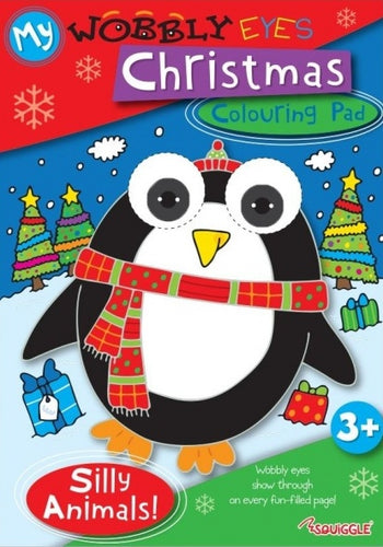 My Wobbly Eyes Christmas Colouring Pad Book - Anilas UK