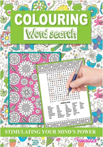 A4 Colouring Word Search Book - Anilas UK