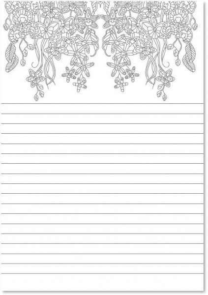 A5 Lined Doodle Notebook - Anilas UK