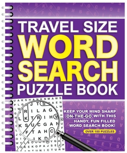 Travel Size Word Search Puzzle Book - Anilas UK