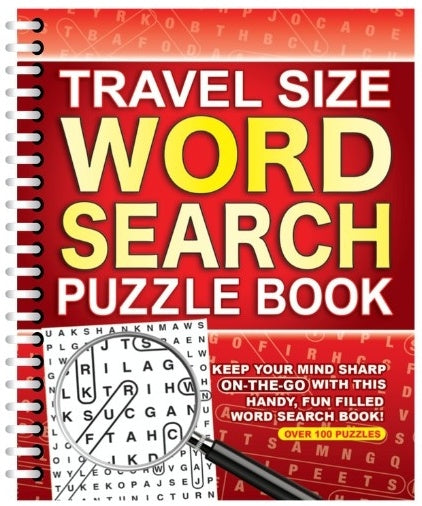 Travel Size Word Search Puzzle Book - Anilas UK