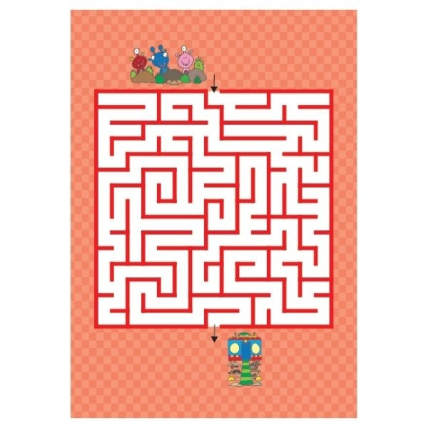 A4 Mazes Puzzle Book - Anilas UK