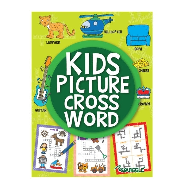 Kids Picture Crossword Puzzle Book - Anilas UK