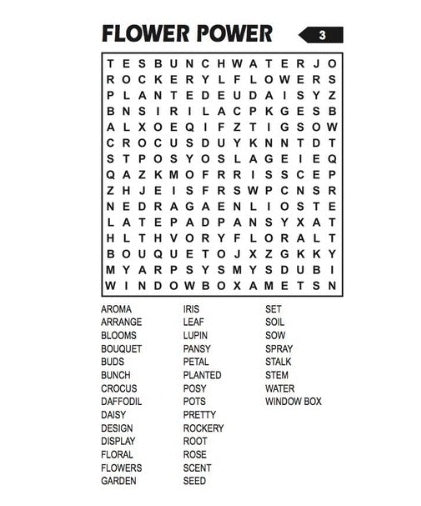 Travel Size Word Search Puzzle Book 4 - Anilas UK