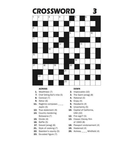 Travel Size Cross Word Puzzle Book - Anilas UK