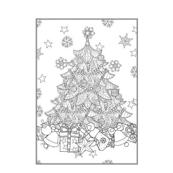 Christmas Advanced Colouring Book 2 Adult Colouring Book - Anilas UK
