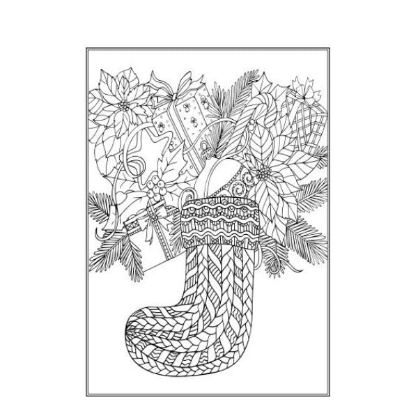 Christmas Advanced Colouring Book 2 Adult Colouring Book - Anilas UK
