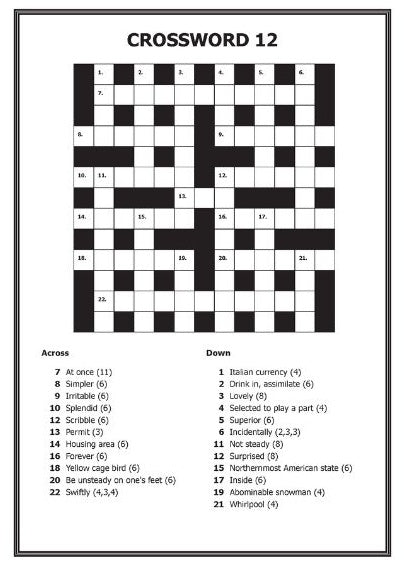 Crossword Book 2 (Mega Large Print) - Anilas UK