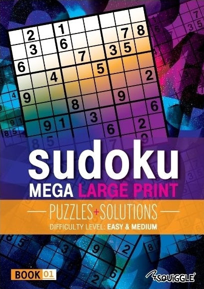 Sudoku Book 1 (Mega Large Print) - Anilas UK