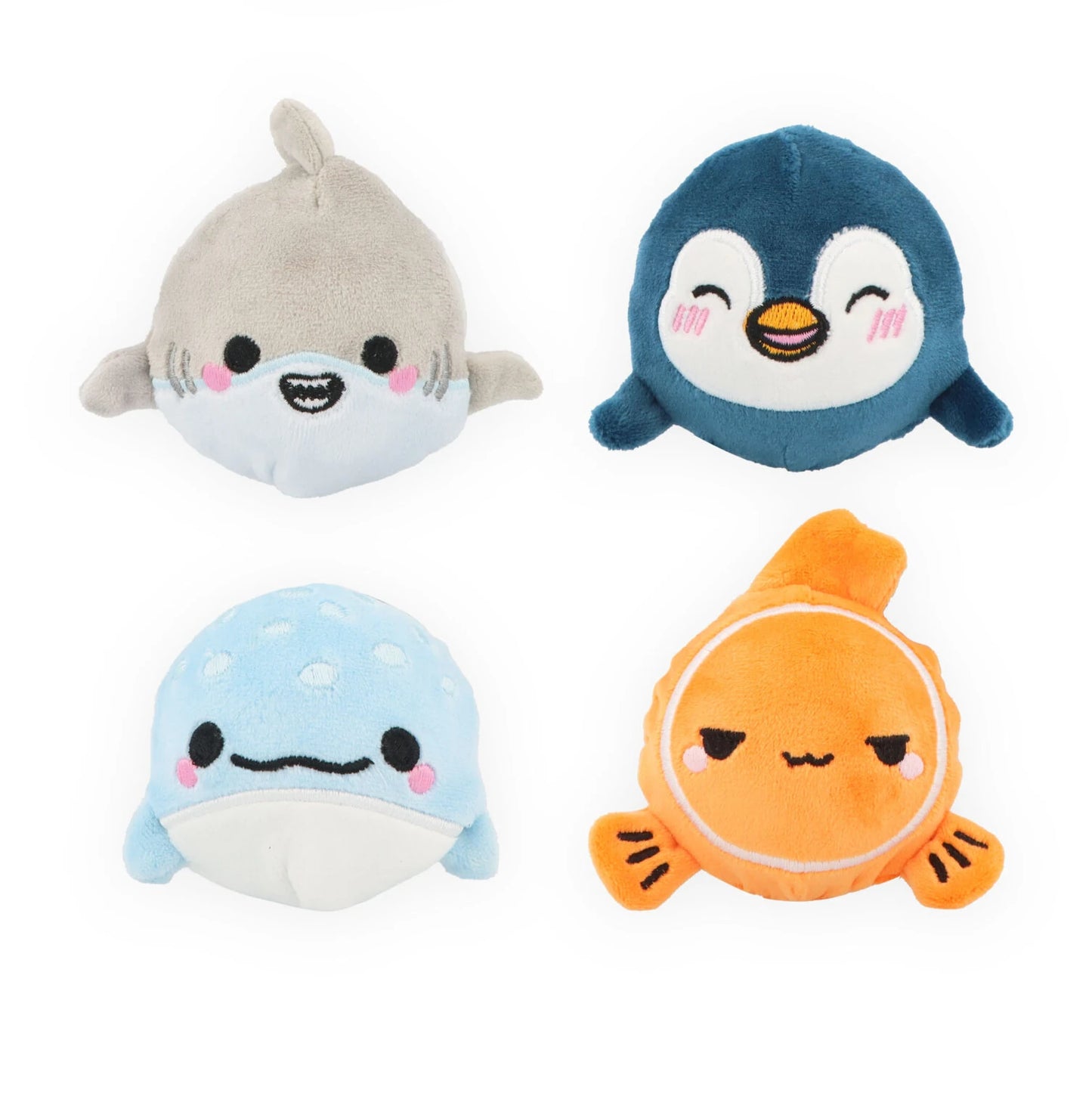 Plush Sealife Bouncers (6.8cm) 4 Assorted Designs - Anilas UK