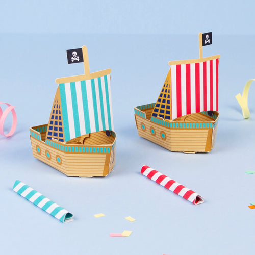Clockwork Soldier's Create Your Own Pirate Blow Boats - Anilas UK