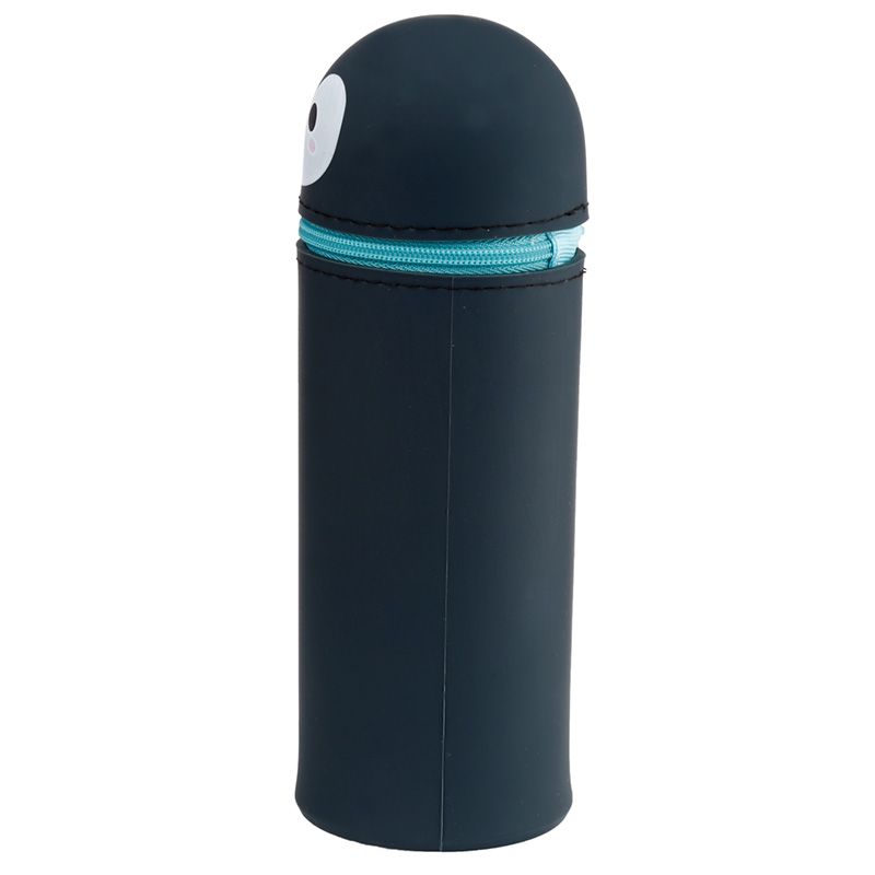 Adoramals Kawaii 2-in-1 Silicone Pencil Case - Penguin - Anilas UK