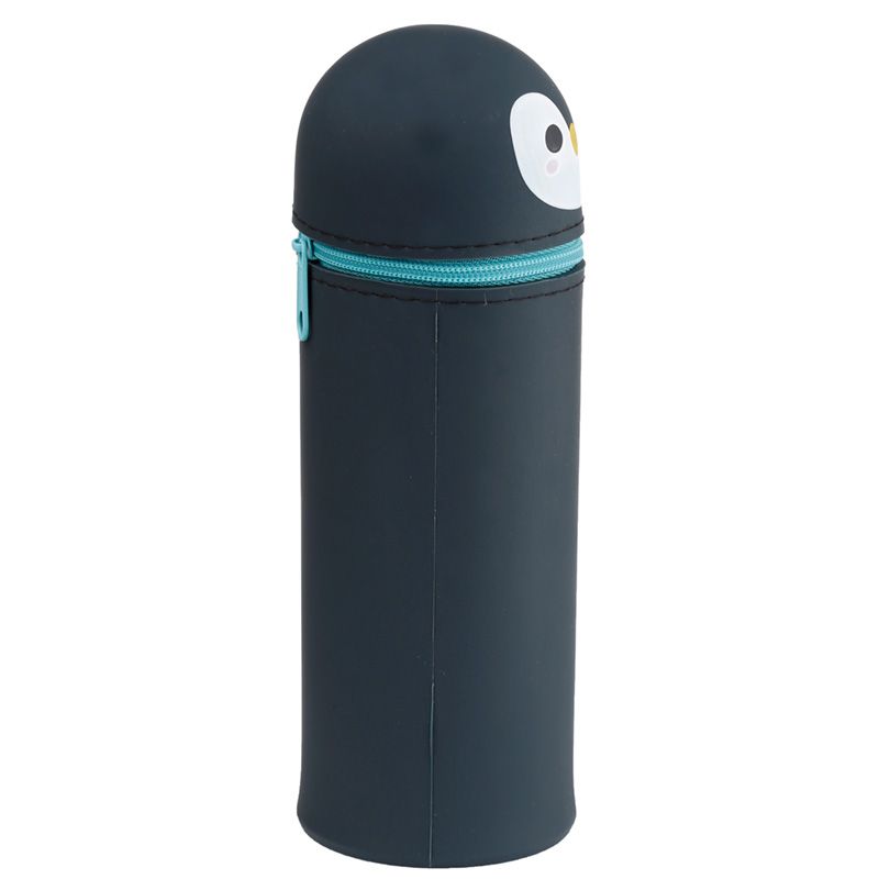 Adoramals Kawaii 2-in-1 Silicone Pencil Case - Penguin - Anilas UK