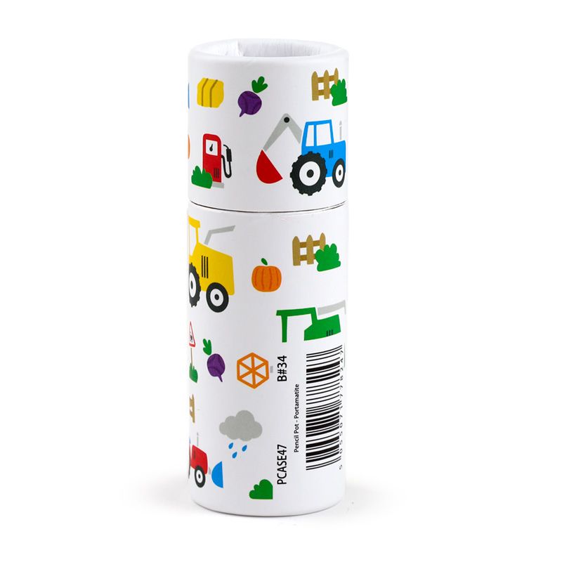 Little Tractors Pencil Pot with 12 Colouring Pencil - Anilas UK