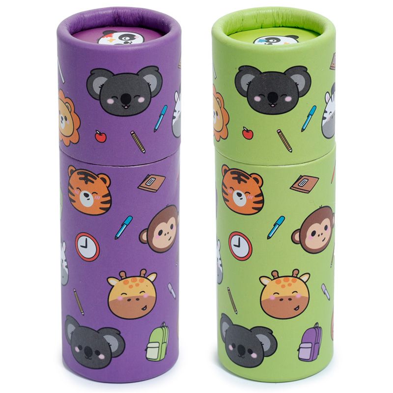 Adoramals Zoo Pencil Pot with 12 Colouring Pencils - Anilas UK
