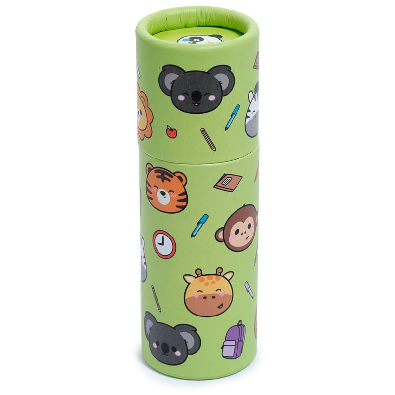 Adoramals Zoo Pencil Pot with 12 Colouring Pencils - Anilas UK