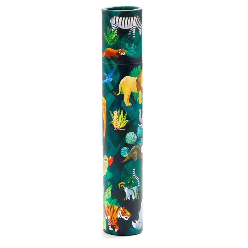 Animal Kingdom Large Pencil Pot with 12 Colouring Pencils - Anilas UK