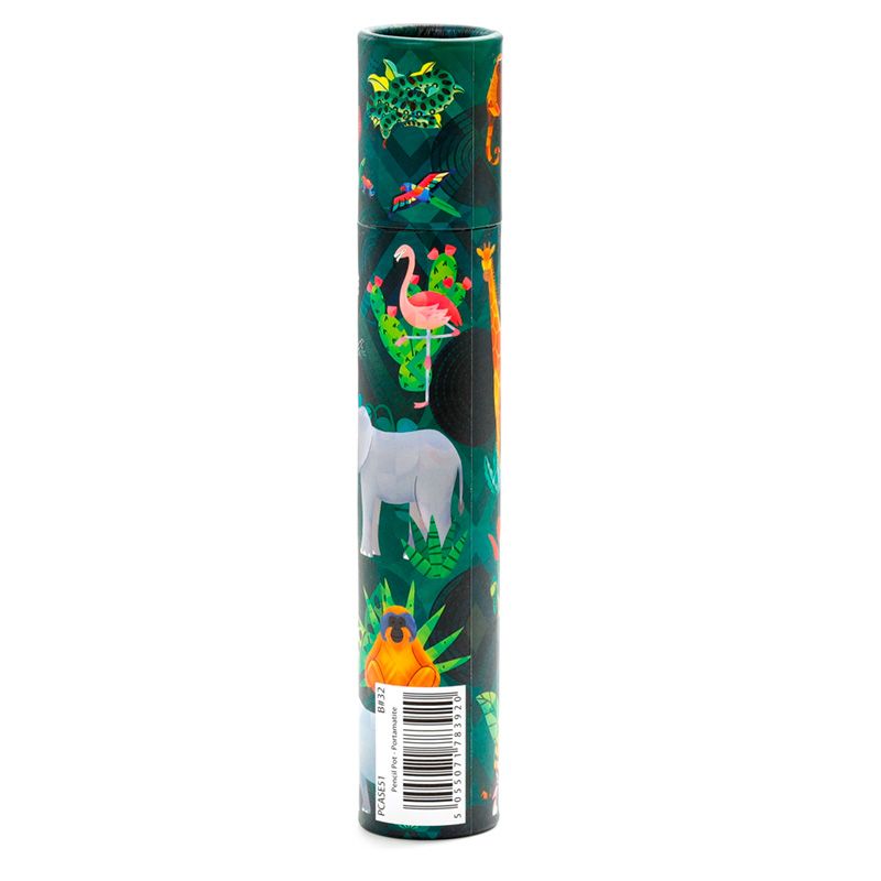 Animal Kingdom Large Pencil Pot with 12 Colouring Pencils - Anilas UK