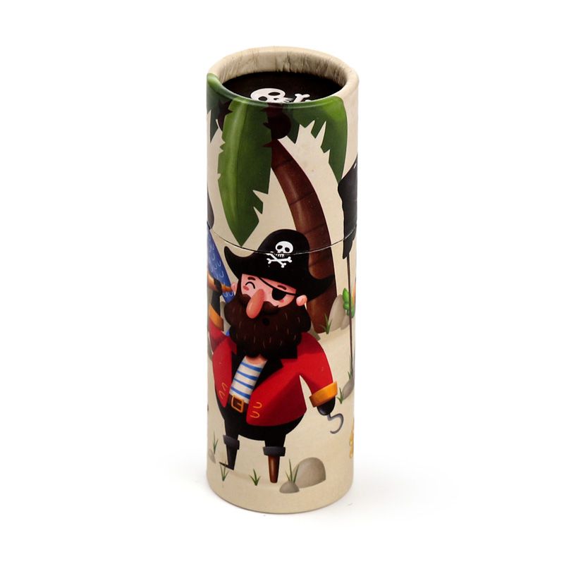 Jolly Rogers Pirates Pencil Pot with 12 Colouring Pencils - Anilas UK
