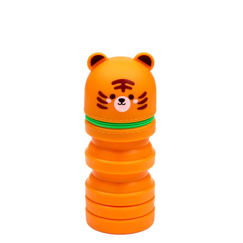 Adoramals Tiger Pop Up Silicone Pencil Case - Anilas UK