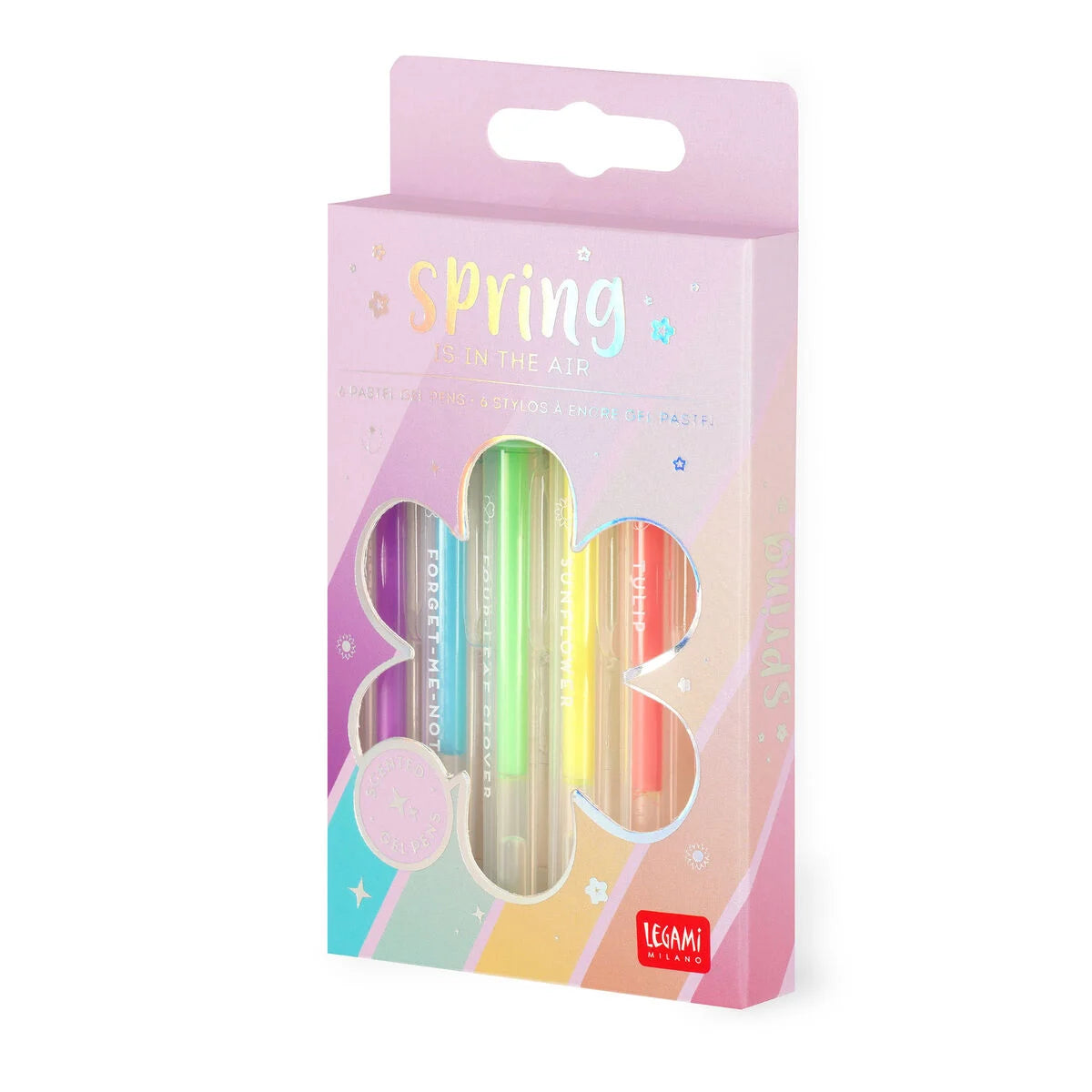 Legami - Spring Is In the Air - Set of 6 Pastel Gel Pens - Anilas UK