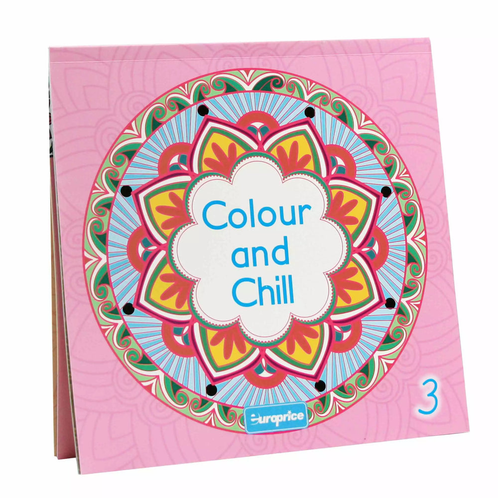 Colour and Chill 3 Adult Mandala Colouring Book - Anilas UK
