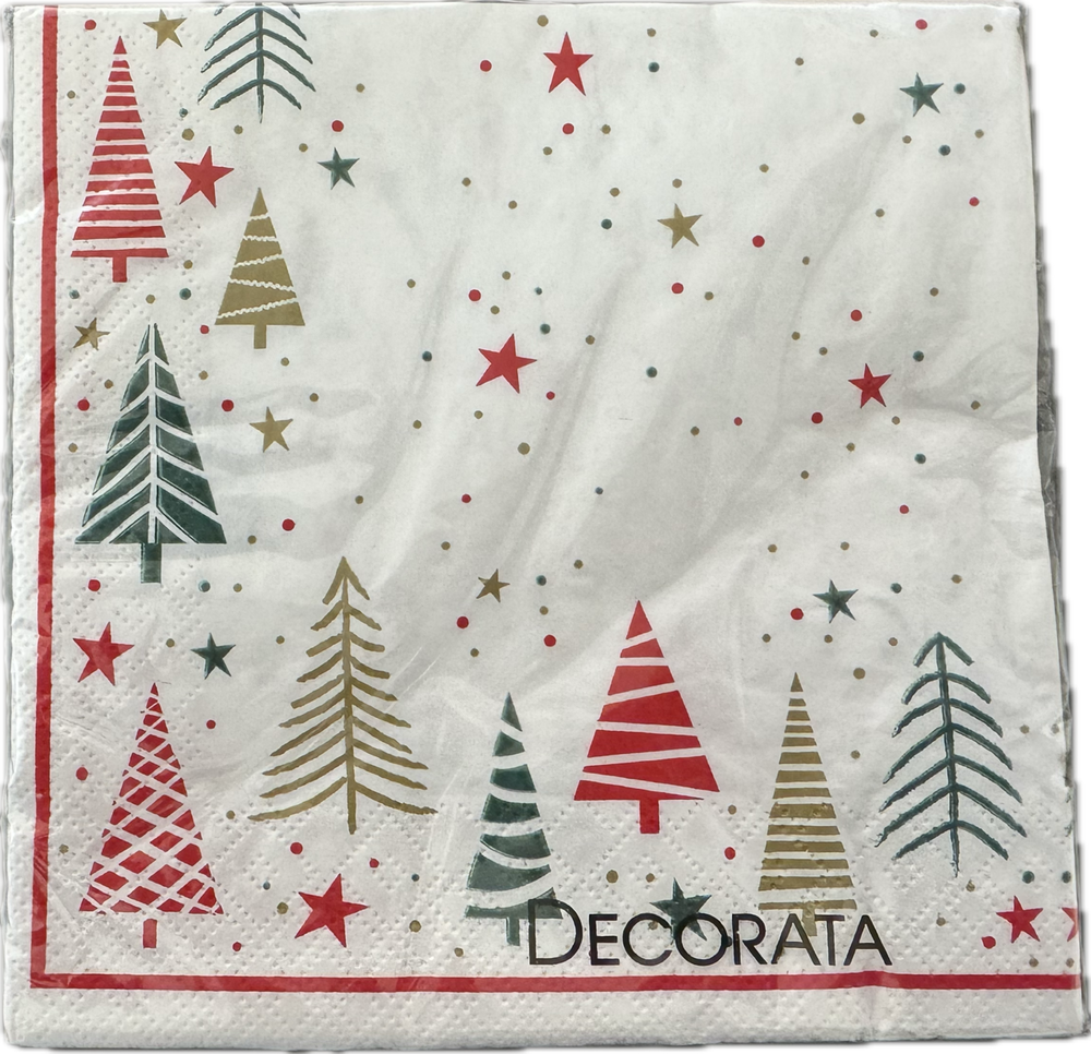 Christmas Forest Tree Napkins (Pack of 20) - Anilas UK