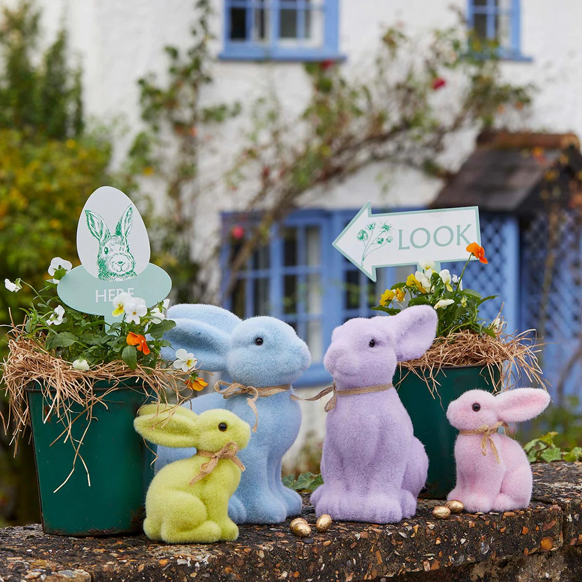 Toile de Jouy Green Easter Egg Hunt Kit - Anilas UK