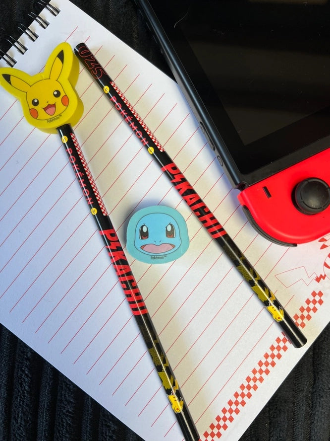 Pokemon Pencil & Eraser Toppers - Anilas UK
