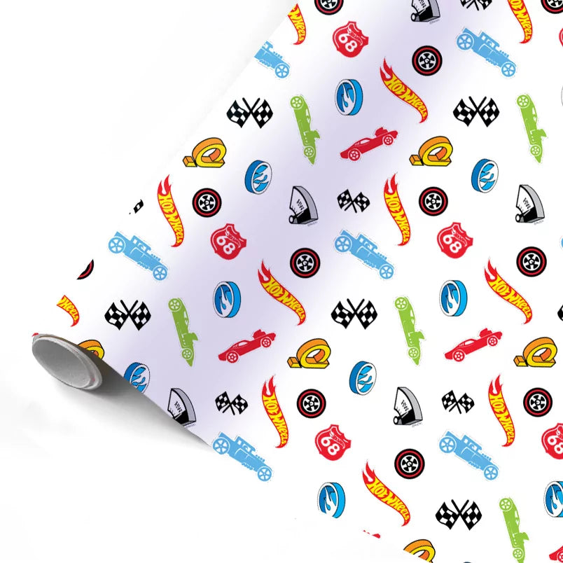 Hot Wheels Wrapping Paper 70×200 cm - Anilas UK
