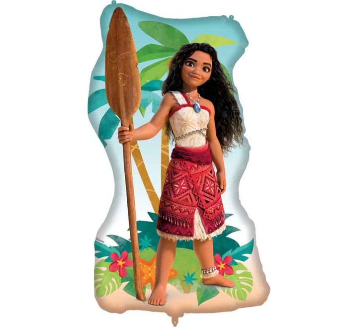Moana Shaped Foil Balloon (45.5 x 85.6 cm) - Anilas UK