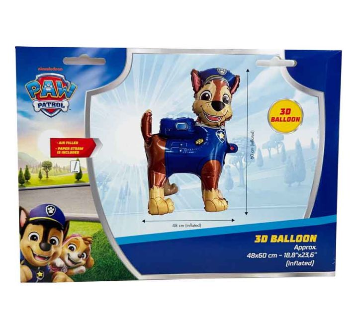 Paw Patrol Chase Standing Foil Balloon 48 x 60 cm. - Anilas UK